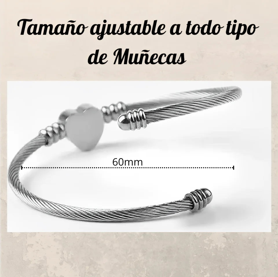BRAZALETE MAMÁ CON CORAZÓN