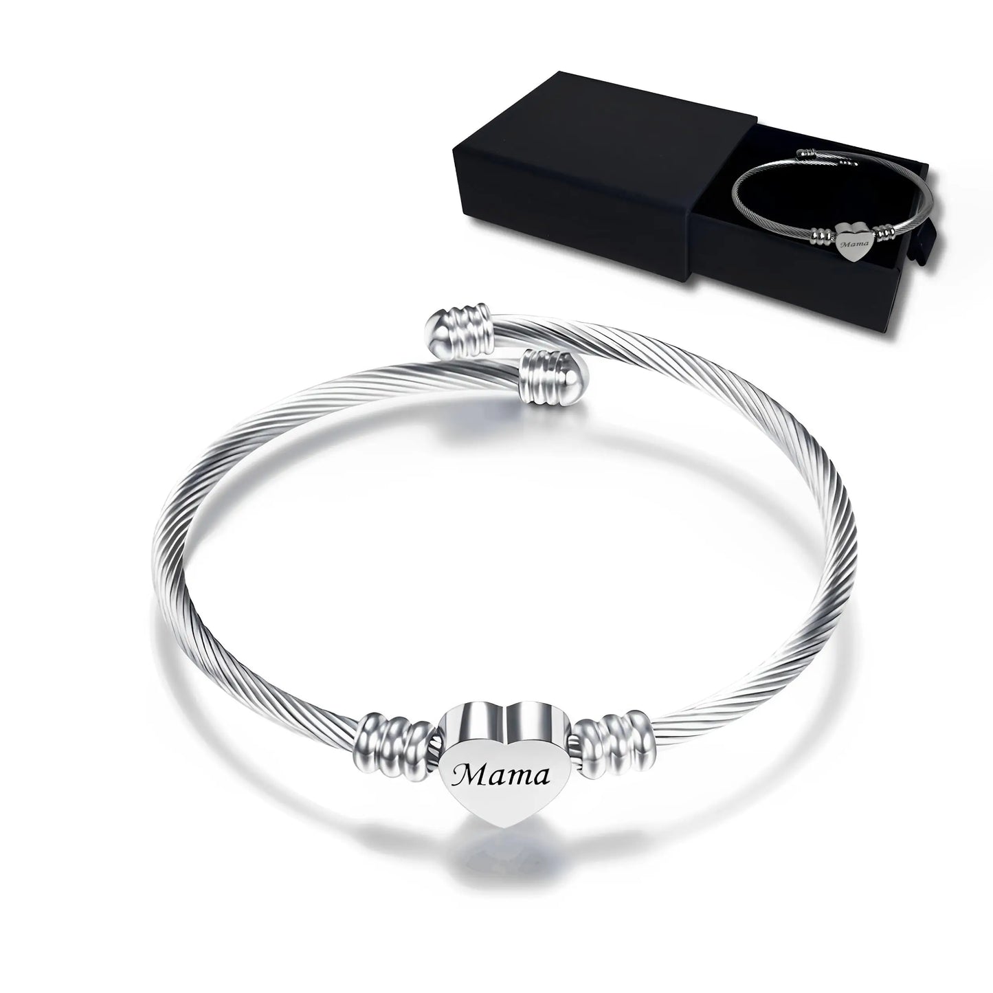 BRAZALETE MAMÁ CON CORAZÓN