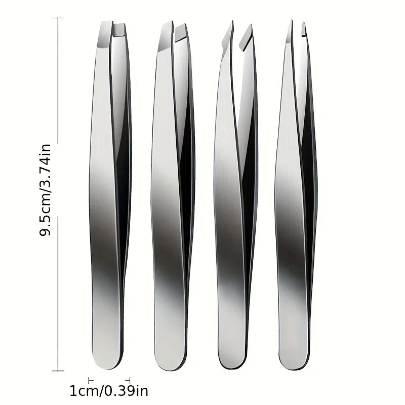 JUEGO DE 4 PINZAS PARA CEJAS