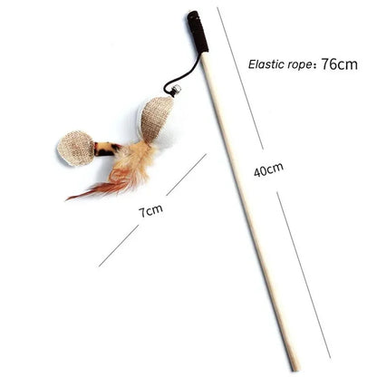 JUGUETES DE PLUMAS PARA GATOS