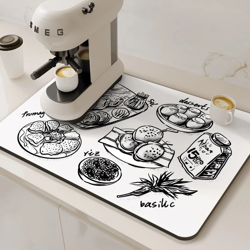 ESTERILLA DISEÑO ABSORBENTE PARA MÁQUINA DE CAFÉ