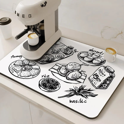 ESTERILLA DISEÑO ABSORBENTE PARA MÁQUINA DE CAFÉ