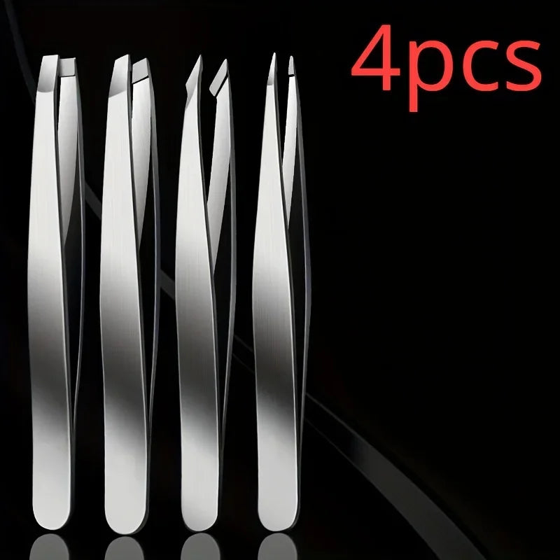 JUEGO DE 4 PINZAS PARA CEJAS