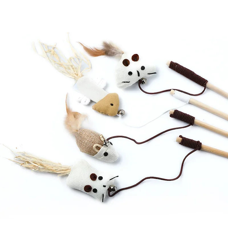 JUGUETES DE PLUMAS PARA GATOS