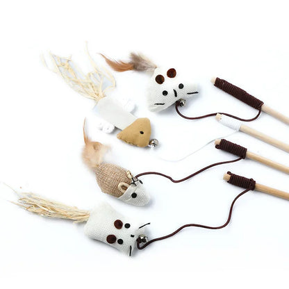 JUGUETES DE PLUMAS PARA GATOS