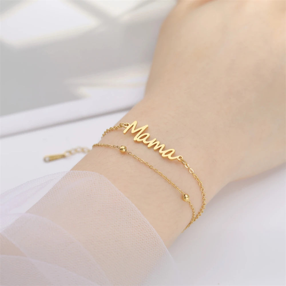 PULSERA CON NOMBRE MAMÁ