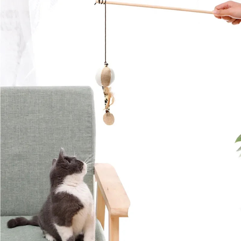 JUGUETES DE PLUMAS PARA GATOS