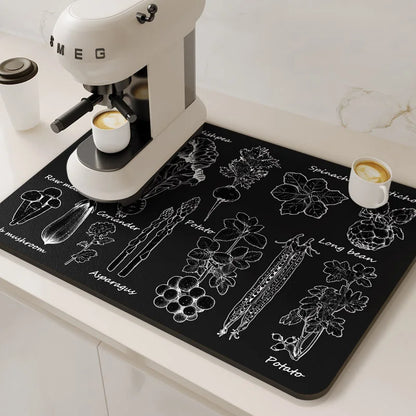 ESTERILLA DISEÑO ABSORBENTE PARA MÁQUINA DE CAFÉ