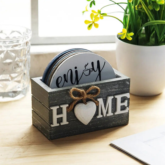 POSAVASOS CON CAJA HOME