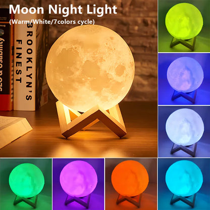 LUNA CON LUZ LED